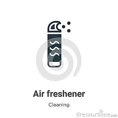 Air freshener vector icon on white background. Flat vector air freshener icon symbol sign from modern cleaning collection for Vector Illustration