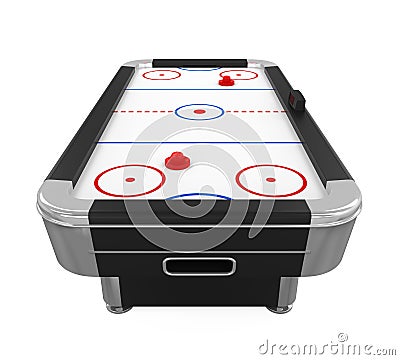 Air Hockey Table Isolated Stock Photo