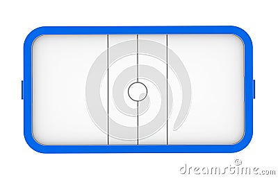 Air Hockey Table Isolated Stock Photo