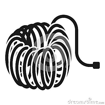 Air hose icon, simple style Vector Illustration