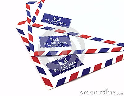 Air mail Stock Photo