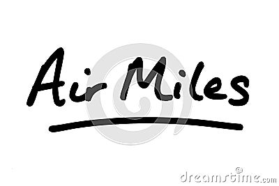 Air Miles Stock Photo