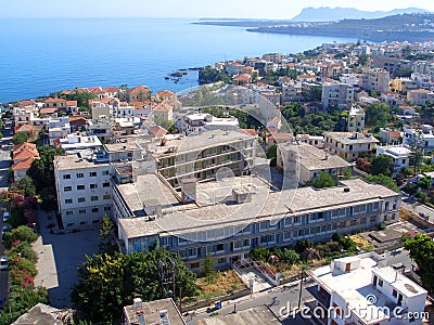 Air photograph, Chania City, Crete, Greece Stock Photo