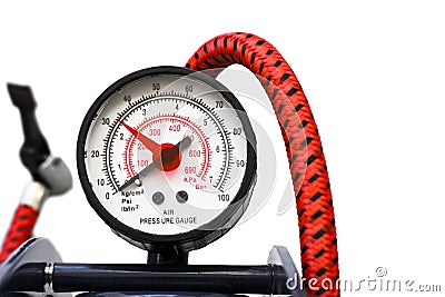 Air pressure gauge Stock Photo