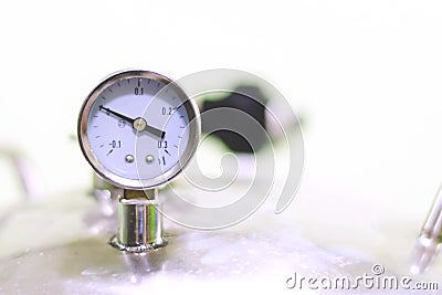 Air Pressure gauge Stock Photo