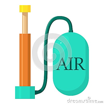 Air pump icon, cartoon style Vector Illustration