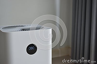 Air purifier system cleaning dust pm 2.5 pollution Stock Photo