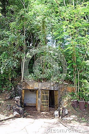 Air raid shelter Stock Photo