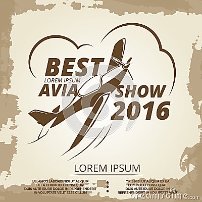 Air show poster Vector Illustration