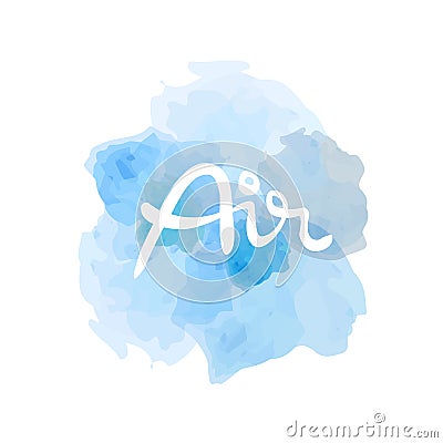 Air symbol of the four elements Vector Illustration