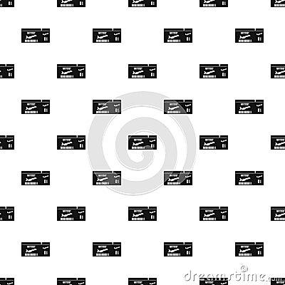 Air ticket pattern, simple style Vector Illustration