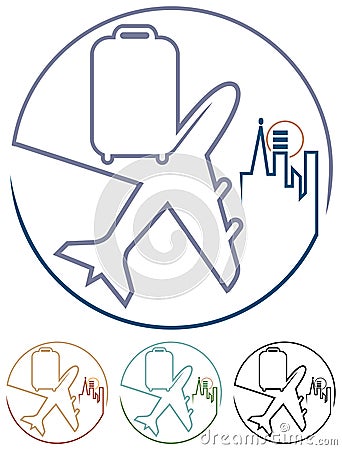 Air tour Vector Illustration