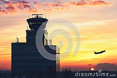 Air Traffic Control Tower Stock Photo