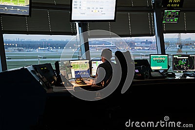 Air Traffic Control Tower Editorial Stock Photo
