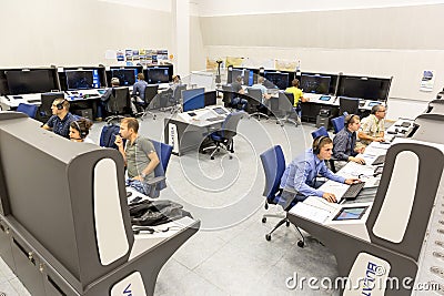 Air Traffic Services Authority control center Editorial Stock Photo