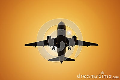 Air travel airplane Stock Photo