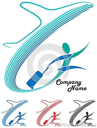 Air travel logo Vector Illustration