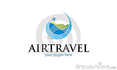 Air Travel Logo Vector Illustration