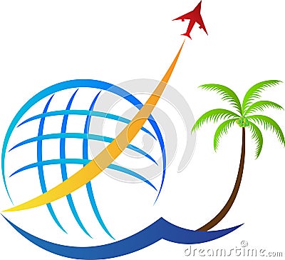 Air travel logo Vector Illustration