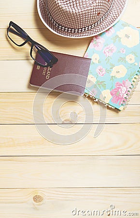 Air Travel Summer vacation objects Stock Photo