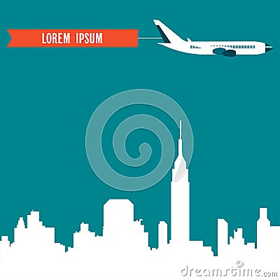 Air travel Vector illustration Vector Illustration