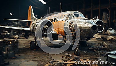 Air vehicle propeller transportation industry technology military mode of transport airplane engine armed forces Stock Photo