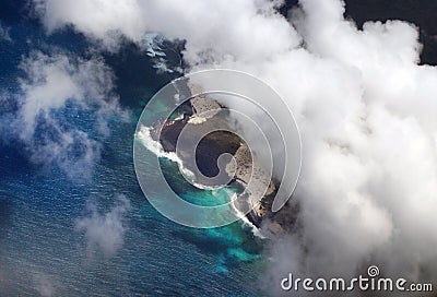 Air view of Canaries Islands Stock Photo