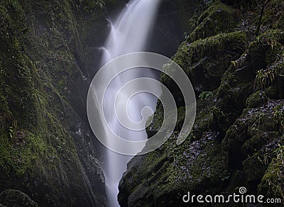 Aira Force Waterfall, Lake District, England Stock Photo