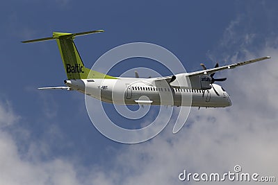 AirBaltic De Havilland Canada DHC-8-402Q Dash 8 aircraft Editorial Stock Photo