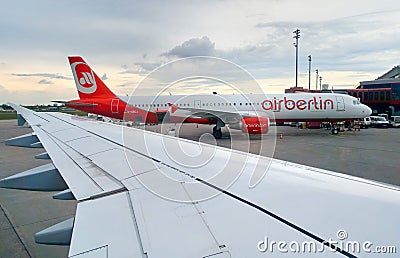 airberlin airplane on ground Editorial Stock Photo