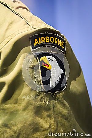 Airborne badge detail Editorial Stock Photo