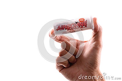 Airborne Ready Dissolve Tablets Editorial Stock Photo