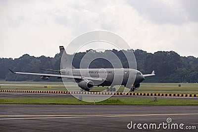 Airbus A330 Multi Role Tanker Transport (MRTT) on Runway Editorial Stock Photo