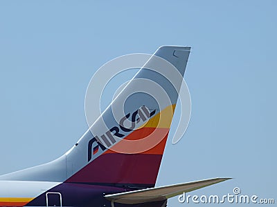 A Heritage Painted Airplane Tail Editorial Stock Photo