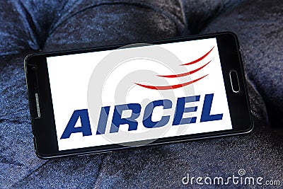 Aircel mobile operator logo Editorial Stock Photo