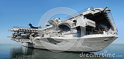 Aircraft carrier Stock Photo