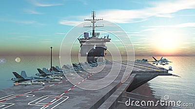 Aircraft carrier Stock Photo