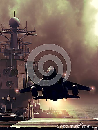 Aircraft carrier Stock Photo