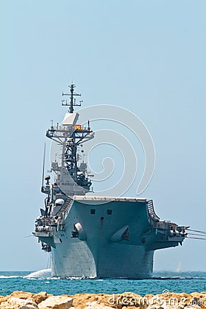 Aircraft carrier Principe de Asturias Editorial Stock Photo