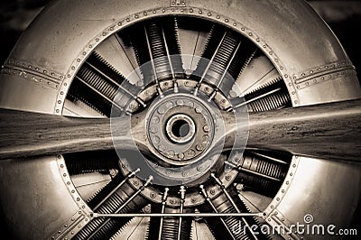 Aircraft engine Stock Photo