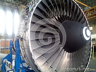 Aircraft Engine Editorial Stock Photo