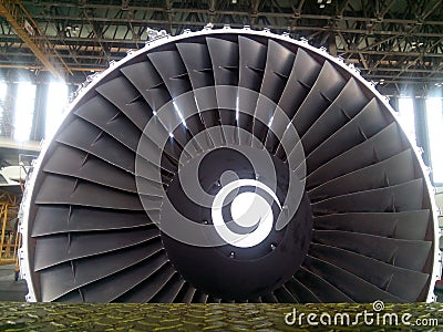 Aircraft Engine Editorial Stock Photo