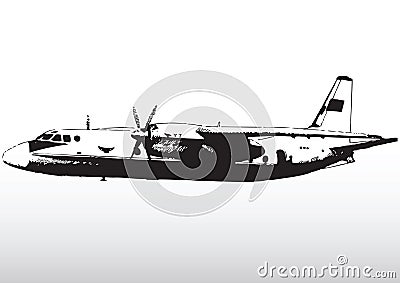 Aircraft in flight Vector Illustration