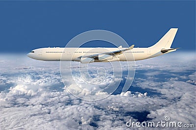 Aircraft in flight Stock Photo