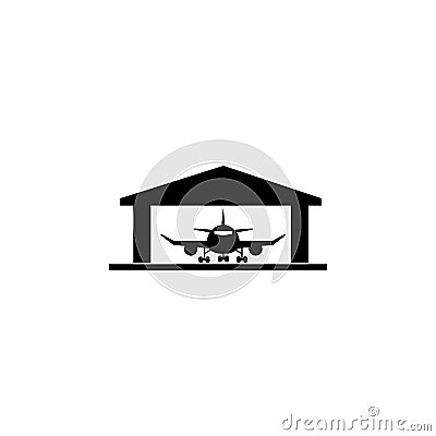 Aircraft Hangar icon Stock Photo