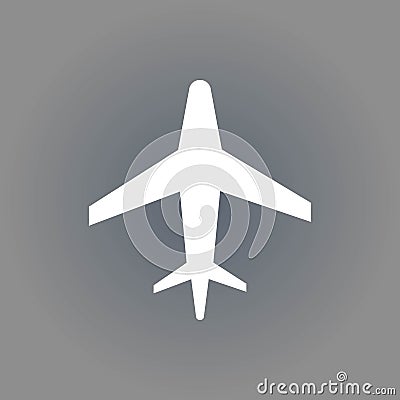 Aircraft icon stock vector illustration flat design Vector Illustration