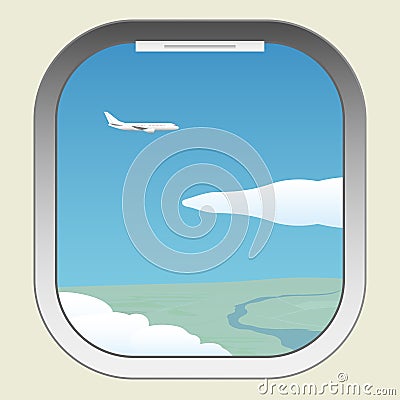 Aircraft illuminator Vector Illustration