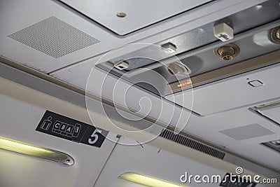 Aircraft, interior Stock Photo