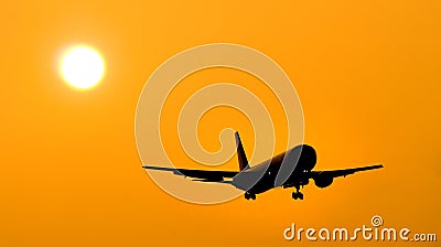 Aircraft Landing Stock Photo