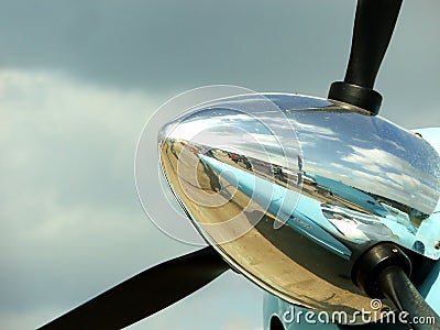 Aircraft propeller Stock Photo